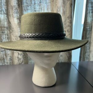 Olive green hat